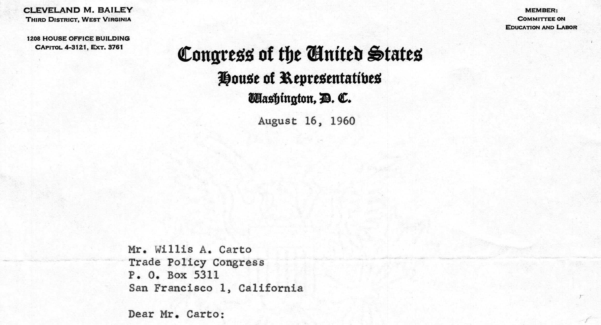 Cleveland M. Bailey The Library of Willis A. Carto